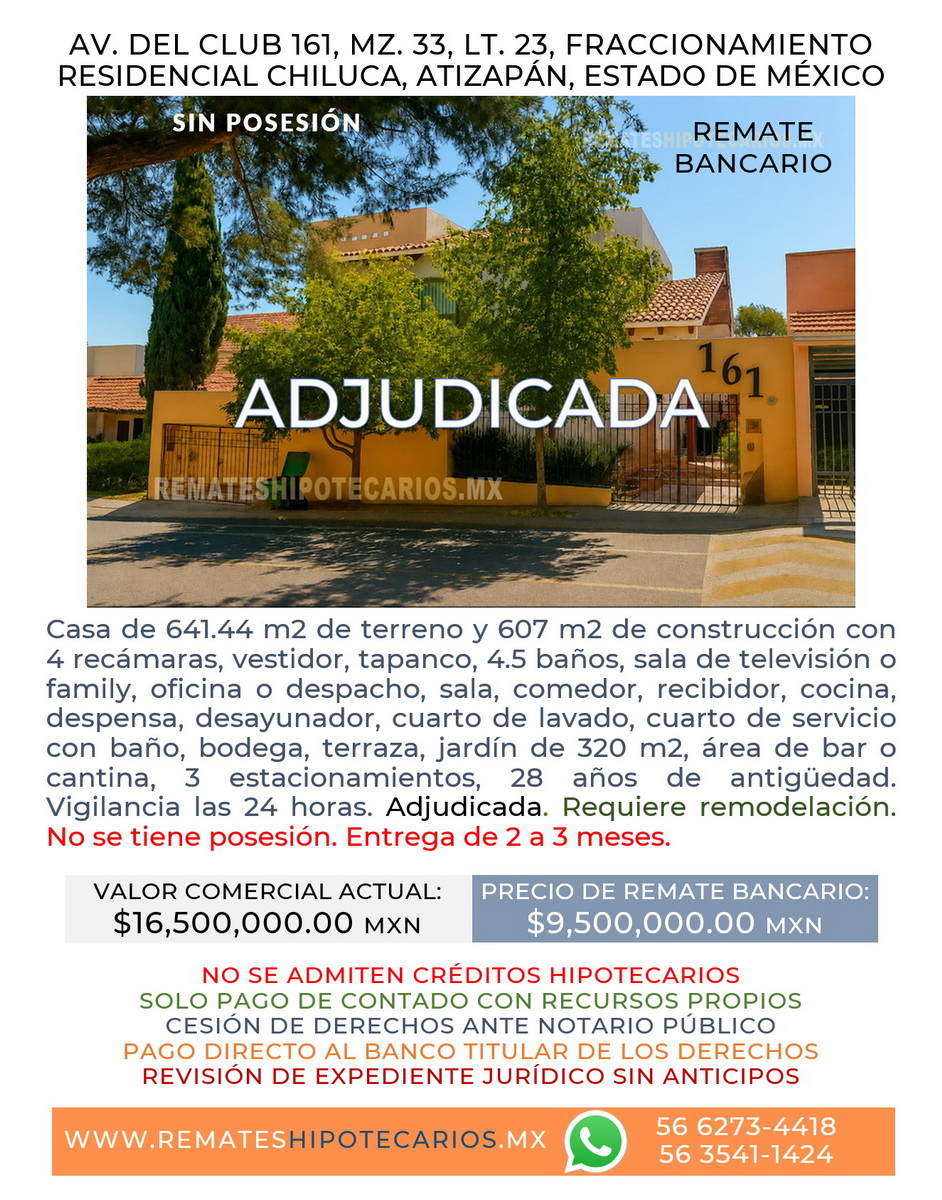 Casa en Residencial Chiluca Atizapán - 