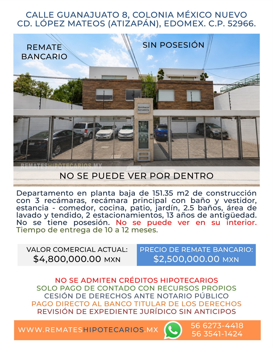Departamento en México Nuevo - 